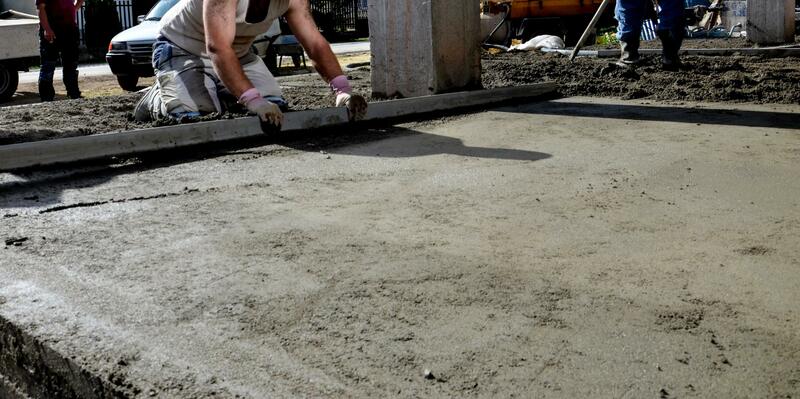 Screeding a driveway in New Haven